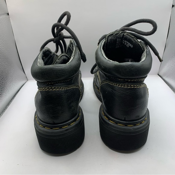 Dr. Martens 90s Black Boots 9275 Made in England Size US 7 Y2K combat ankle - Picture 4 of 8